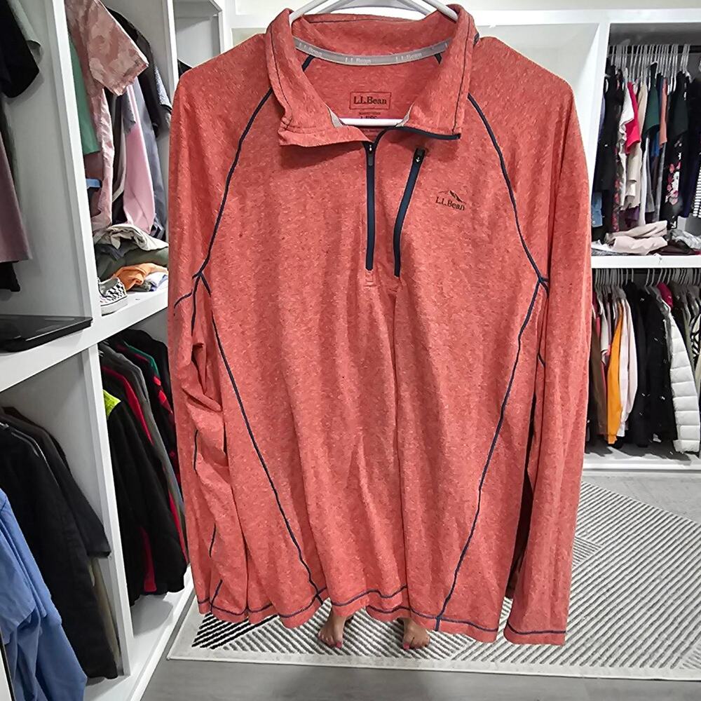 Llbean quarter zip sweatshirt